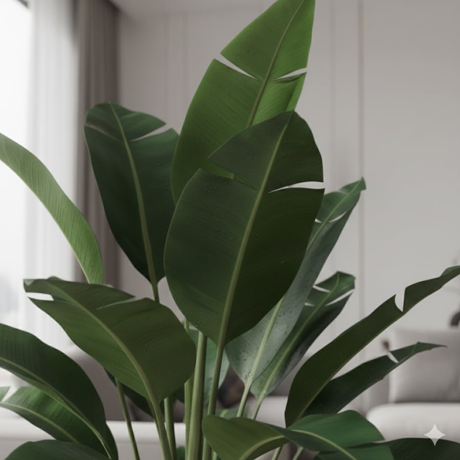 Lá Đại phú gia dày, bóng và giàu Mộc khí — biểu tượng may mắn trong phong thủy.