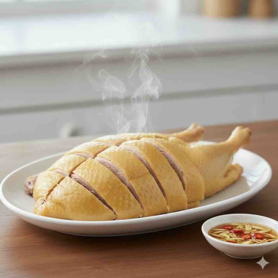 Vịt luộc thơm mềm, không hôi nhờ áp dụng đúng mẹo sơ chế.