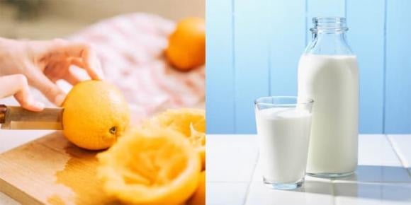 Sữa giàu protein và canxi, nhưng khi kết hợp với cam chứa nhiều axit, protein trong sữa dễ bị đông và kết tủa trong dạ dày.