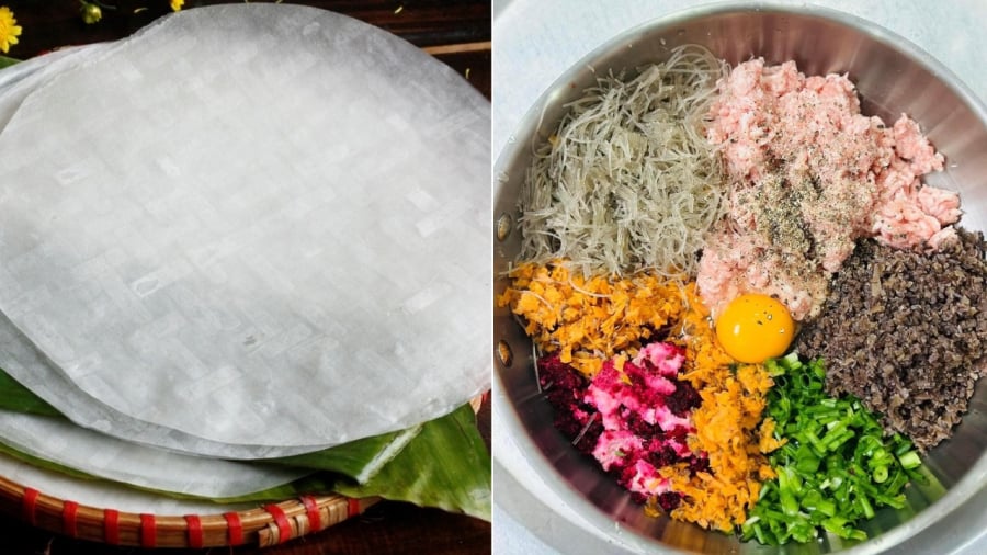 Bạn có thể chọn loại vỏ nem phù hợp và chú ý đến việc trộn nhân để nem được giòn, không bị chảy nước.