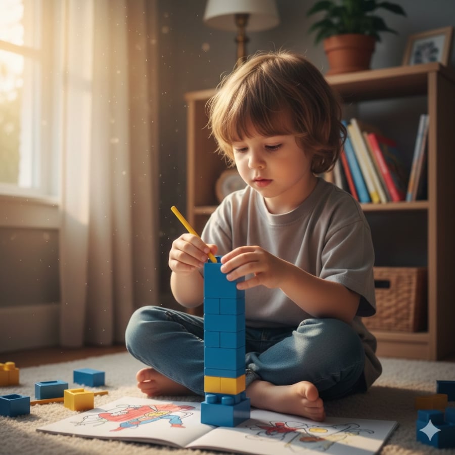 Khả năng tập trung của trẻ được nuôi dưỡng từ những lời nhận xét đúng cách của cha mẹ.