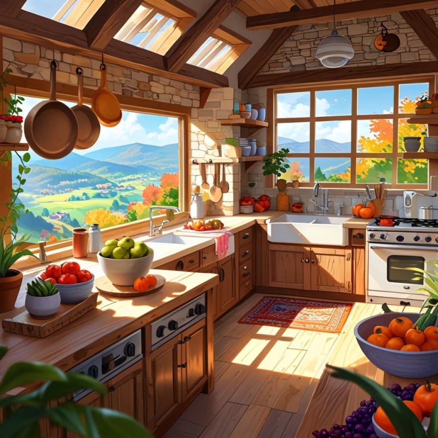 Bếp còn ấm, còn thường xuyên nấu ăn chứng tỏ gia chủ còn gắn kết