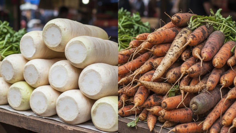 Rau củ sinh trưởng tự nhiên thường không quá hoàn hảo về hình thức nhưng an tâm hơn khi sử dụng.