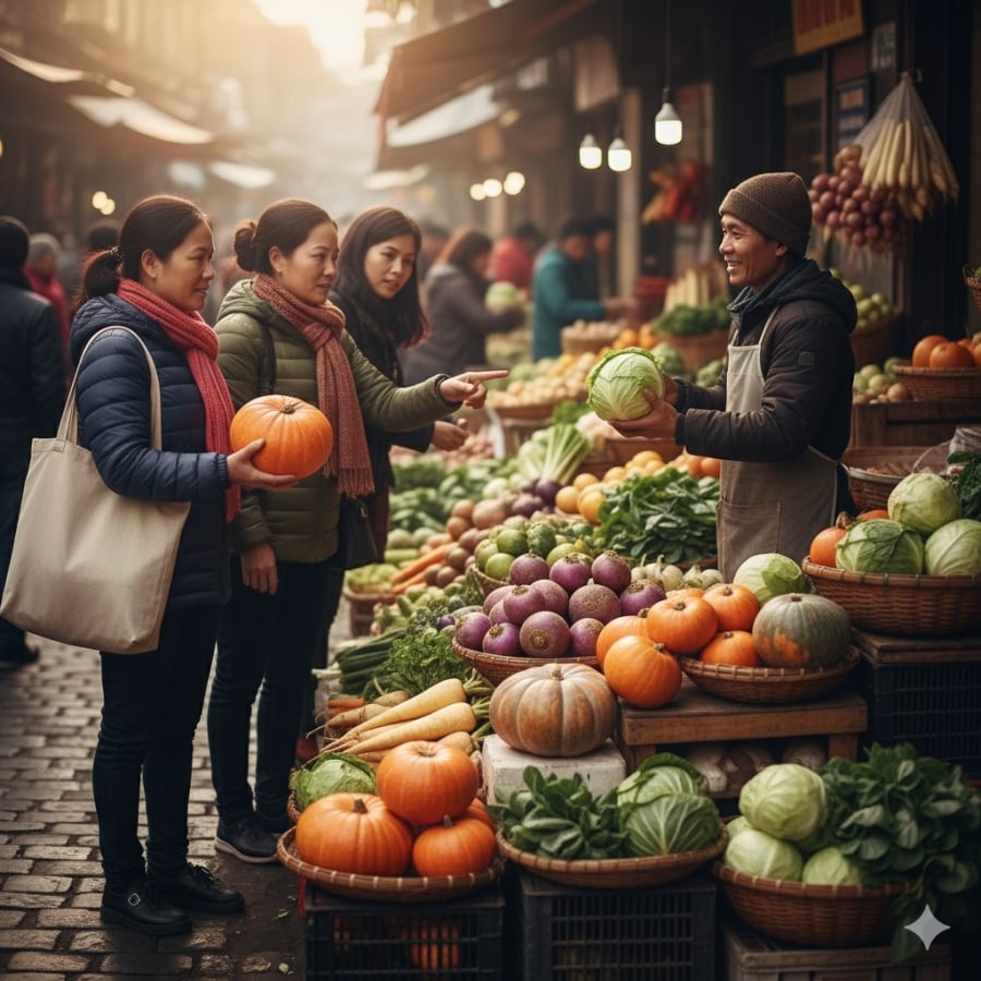 Rau củ mùa đông trông bắt mắt nhưng không phải loại nào cũng an toàn cho bữa cơm gia đình.