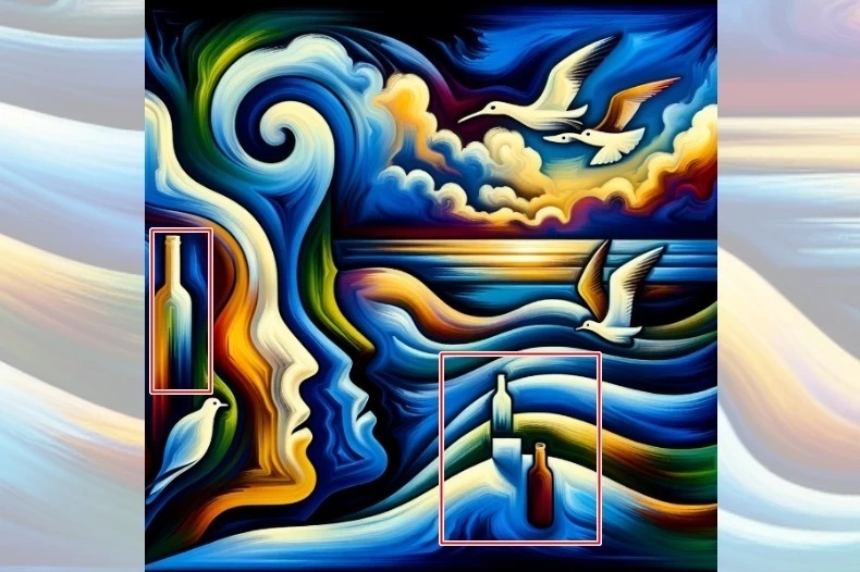 Chọn hình ảnh bạn nhìn thấy đầu tiên nhé!