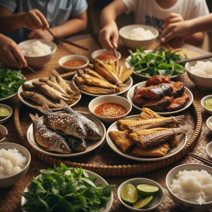 Cá mặn, cá khô quen thuộc trong bữa ăn nhưng nếu dùng nhiều có thể ảnh hưởng xấu đến sức khỏe lâu dài.