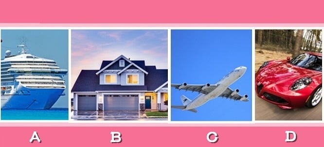 Hãy chọn 1 thứ bạn muốn mua khi trở nên giàu có nhé!