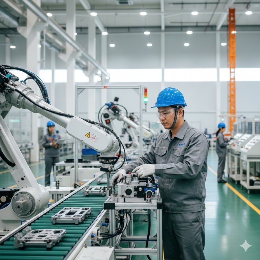 Kỹ thuật Cơ khí là ngành nền tảng của sản xuất, luôn có nhu cầu nhân lực ổn định trong nhiều năm tới.