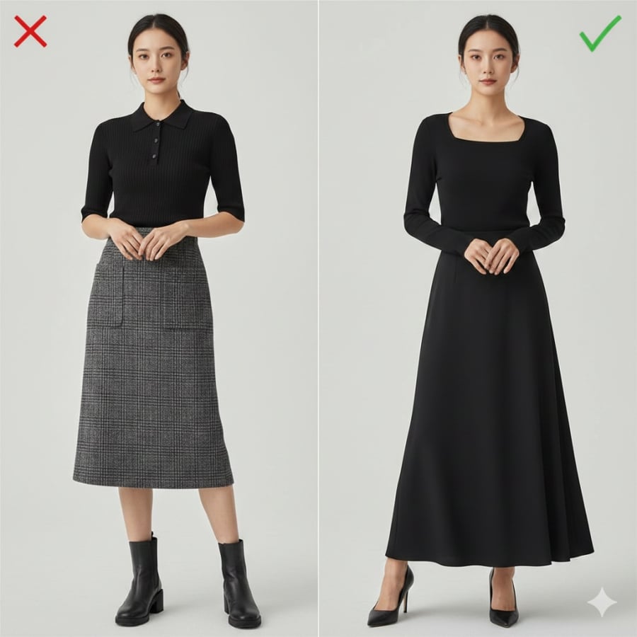 Trong bối cảnh thời trang 2026 đề cao sự tinh giản và tính ứng dụng cao, chân váy bút chì họa tiết khó đáp ứng được yêu cầu vừa đẹp, vừa linh hoạt