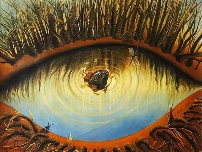 Bạn nhìn thấy thứ gì đầu tiên trong bức tranh nhé!