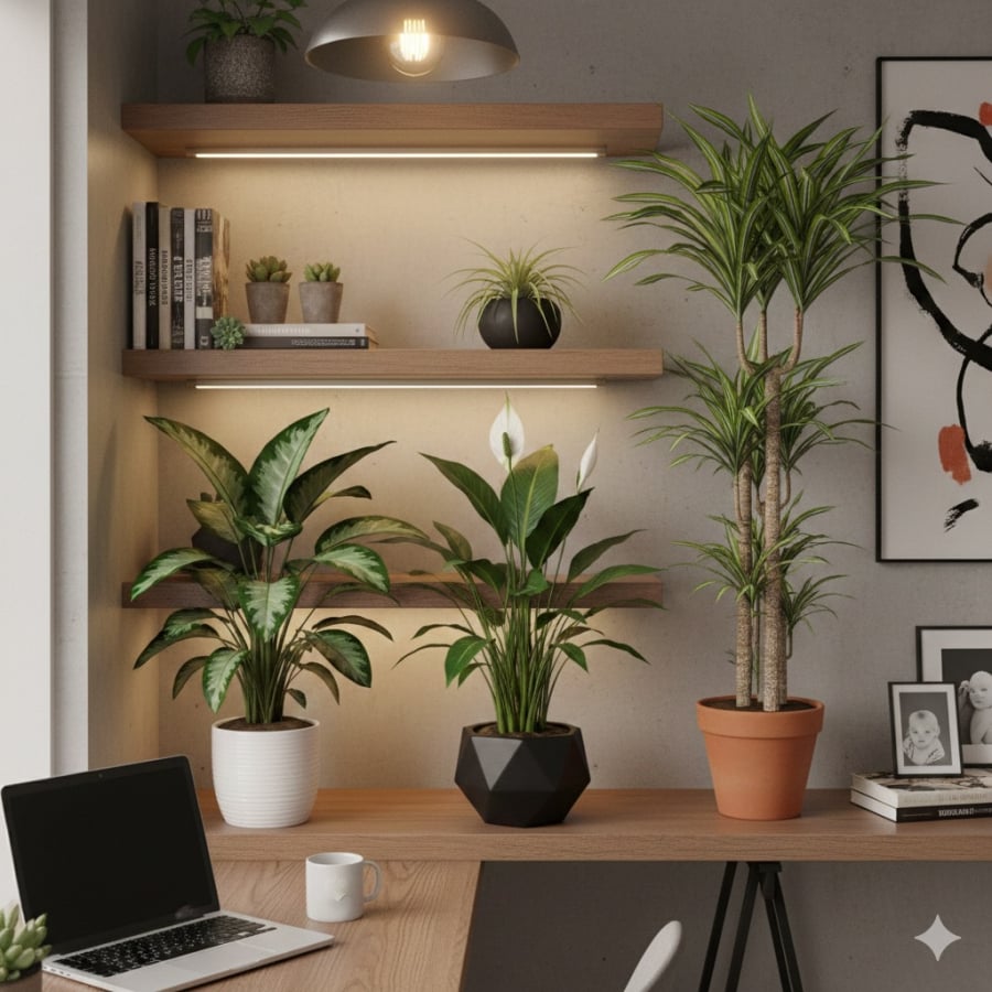 Những loại cây dễ trồng, ít cần ánh nắng phù hợp với không gian sống hiện đại trong nhà chung cư.