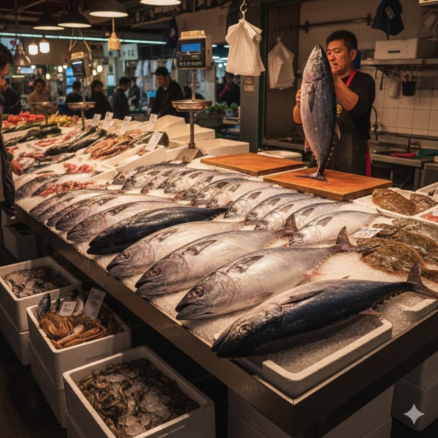 Một số loại cá biển càng lớn, sống càng lâu thì nguy cơ tích tụ thủy ngân càng cao, người đi chợ nên cân nhắc khi chọn mua.