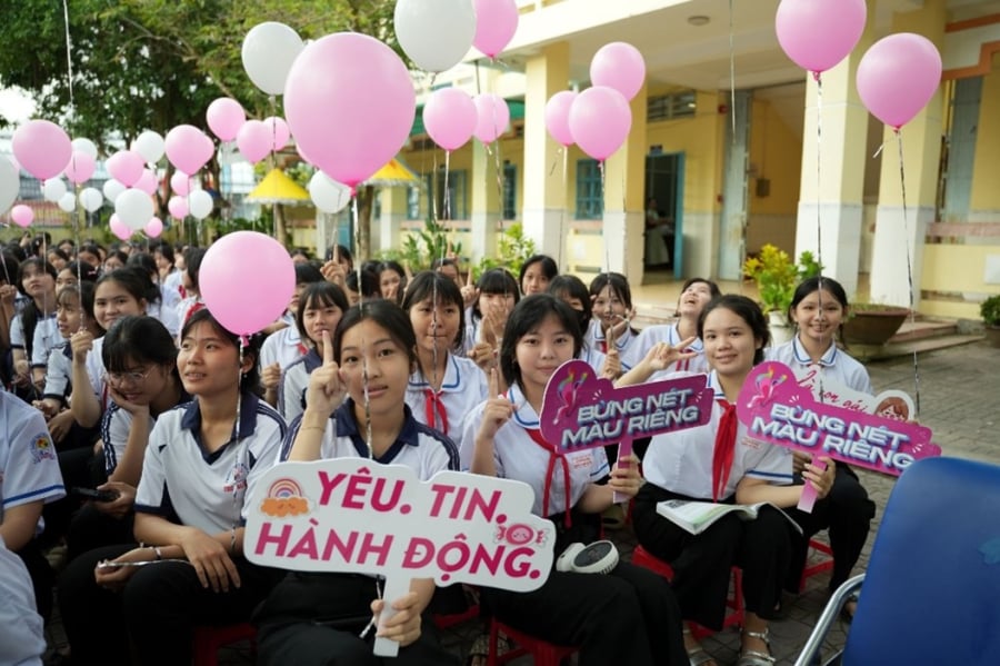 Chương trình hướng tới mục tiêu đồng hành cùng nữ sinh tự tin vượt qua giai đoạn tuổi dậy thì