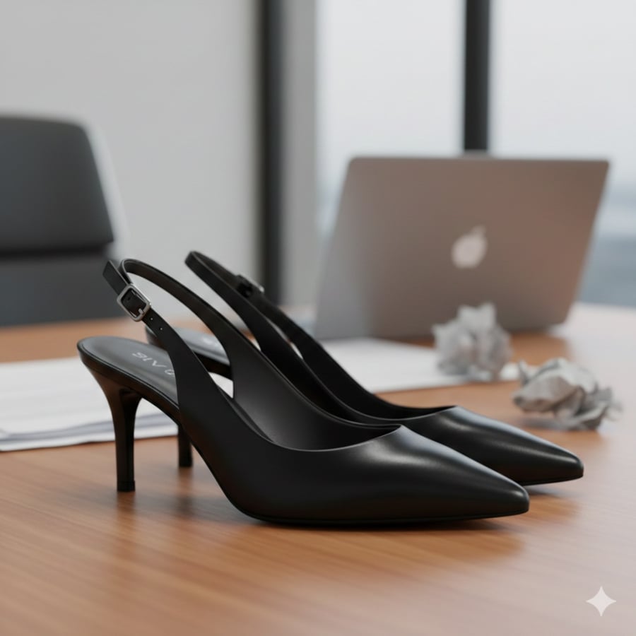 Giày dép trong phong cách công sở tối giản không hướng đến sự nổi bật mà ưu tiên tính hài hòa và tiện dụng