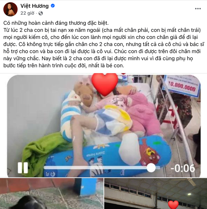 Hành động đặc biệt của Việt Hương nhận 