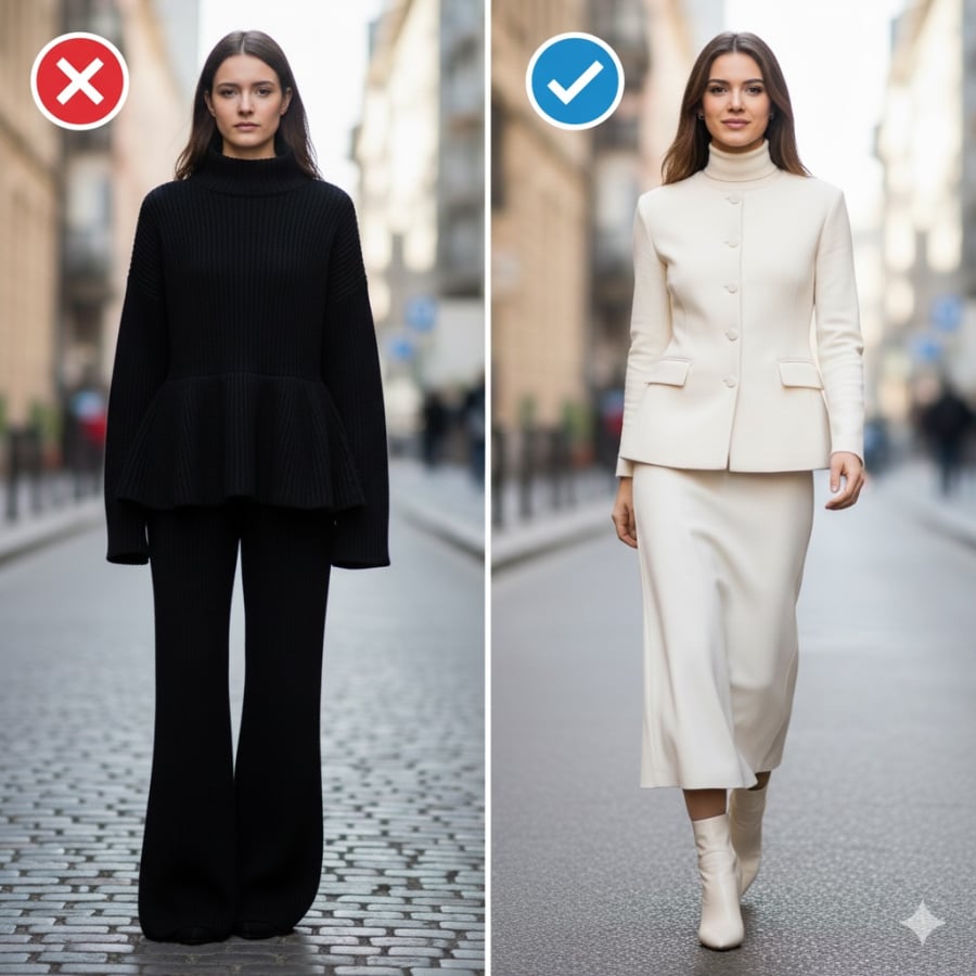 Những set đồ len đồng bộ mang lại cảm giác ấm áp và tiện lợi, đặc biệt trong mùa lạnh