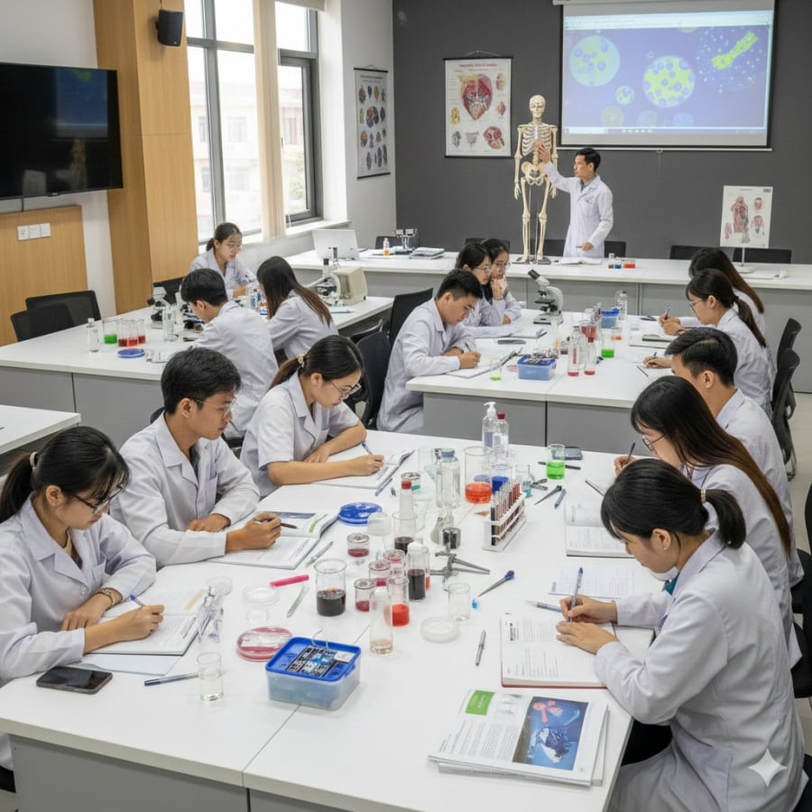 Y tế – Dược là lĩnh vực đòi hỏi quá trình đào tạo dài hạn, nhưng mang lại cơ hội thu nhập cao và ổn định theo thời gian.