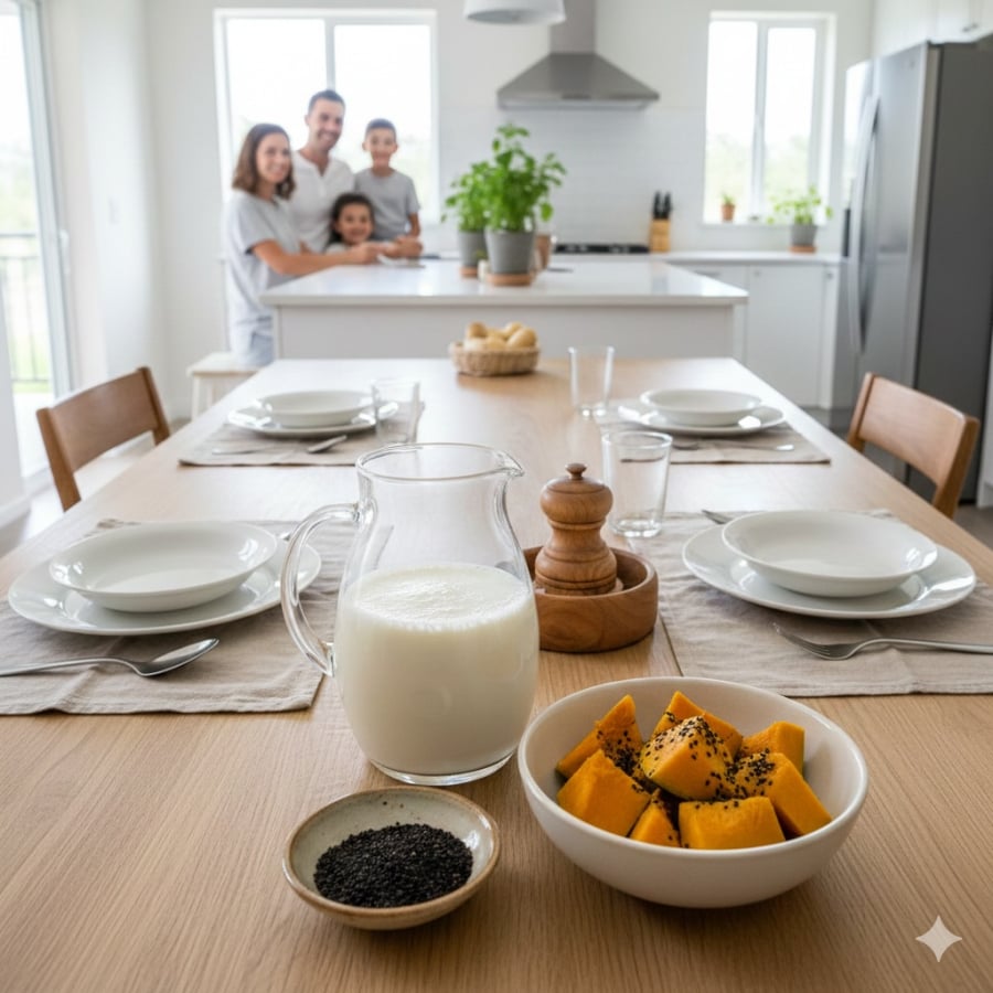 Ba thực phẩm quen thuộc trong gian bếp giúp hỗ trợ progesterone tự nhiên cho phụ nữ sau tuổi 45.