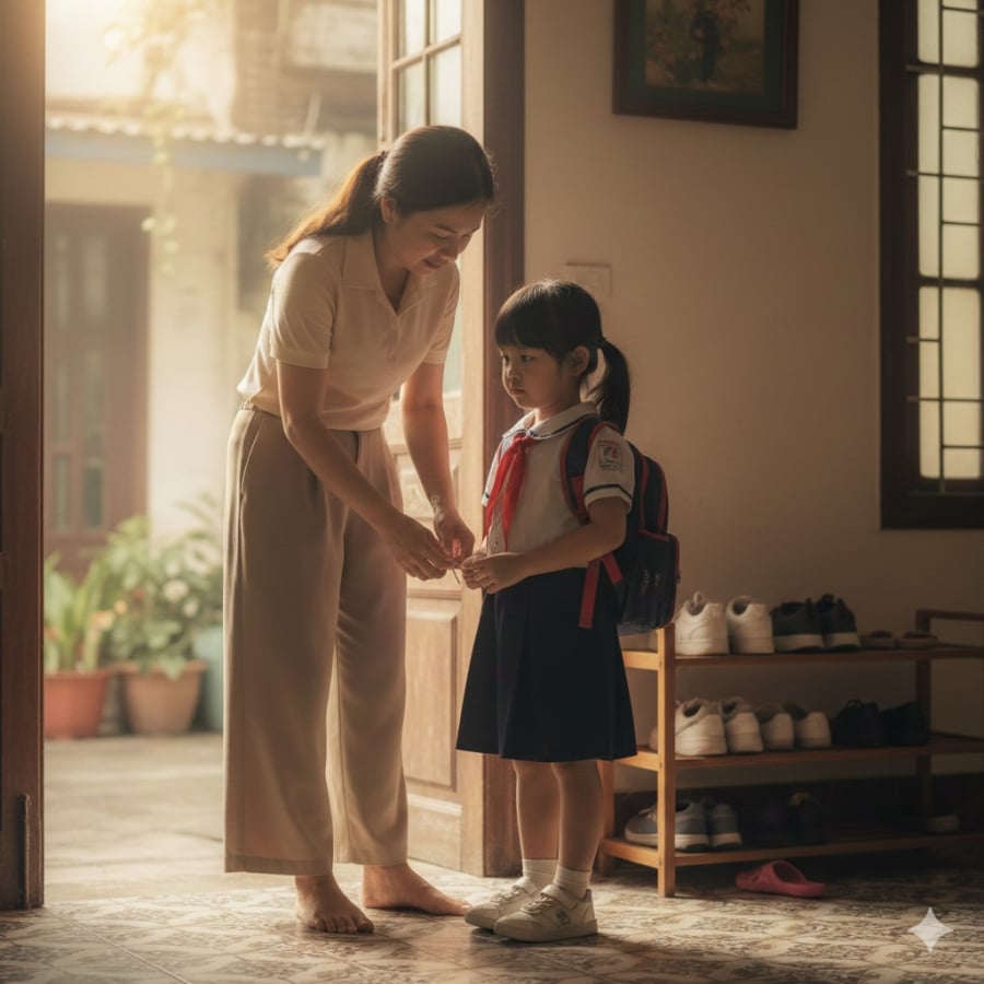 Nhiều hành động xuất phát từ yêu thương nhưng nếu làm thay con quá nhiều, trẻ sẽ thiếu cơ hội tự lập và trưởng thành.