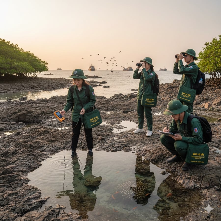 Quản lý biển là ngành học gắn liền với thực địa, nghiên cứu và khai thác bền vững tài nguyên đại dương.