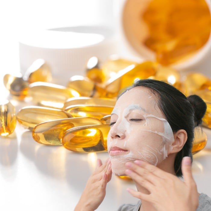 Vitamin E giúp cải thiện nhiều vấn đề da thường gặp, đặc biệt là tình trạng xỉn màu, khô ráp và lão hóa sớm.