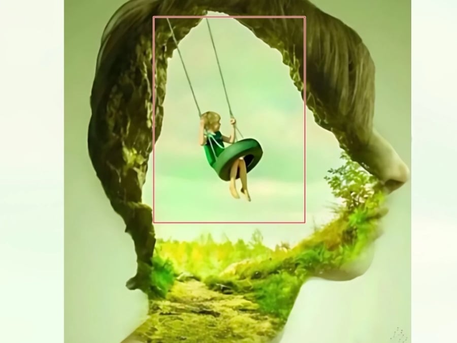 Hãy chọn hình bạn nhìn thấy đầu tiên qua bức tranh nhé!