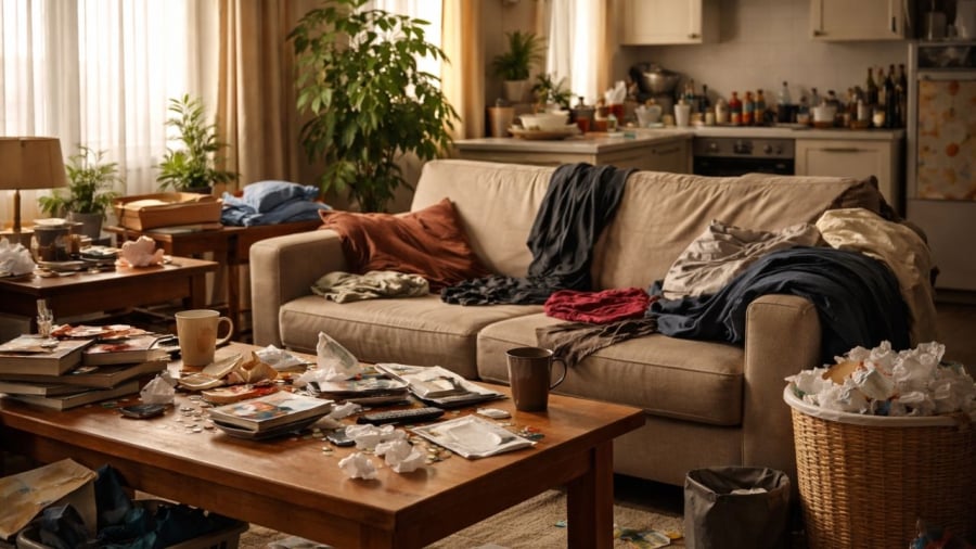 Nhà bừa bộn thì khó giàu