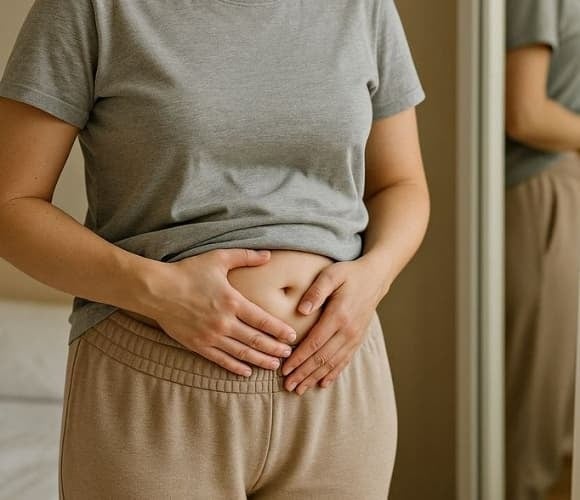 Đau vùng bụng là triệu chứng phổ biến nhưng dễ bị bỏ qua, thường bị nhầm với đau bụng kinh hoặc rối loạn tiêu hóa. 