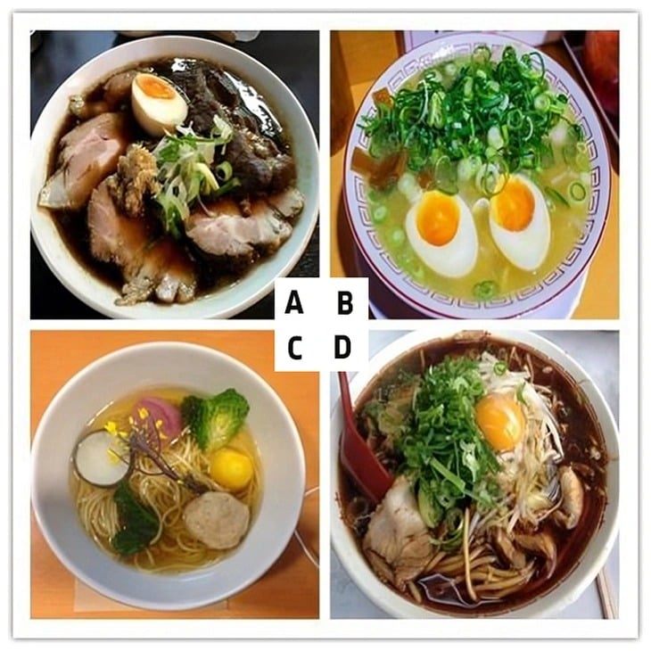 Hãy chọn tô mì bạn muốn ăn nhé!