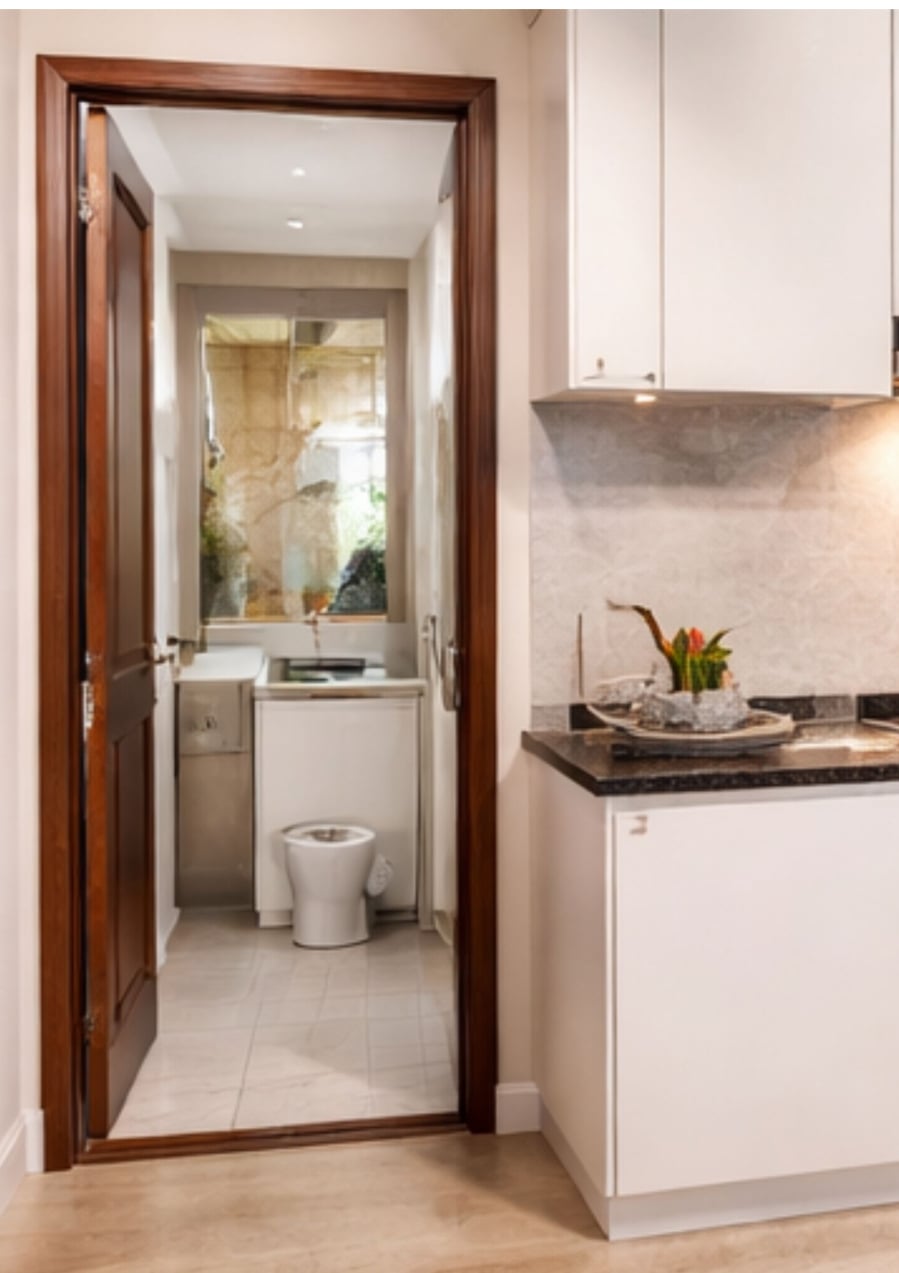 Bếp gần nhà vệ sinh là không an toàn thực phẩm