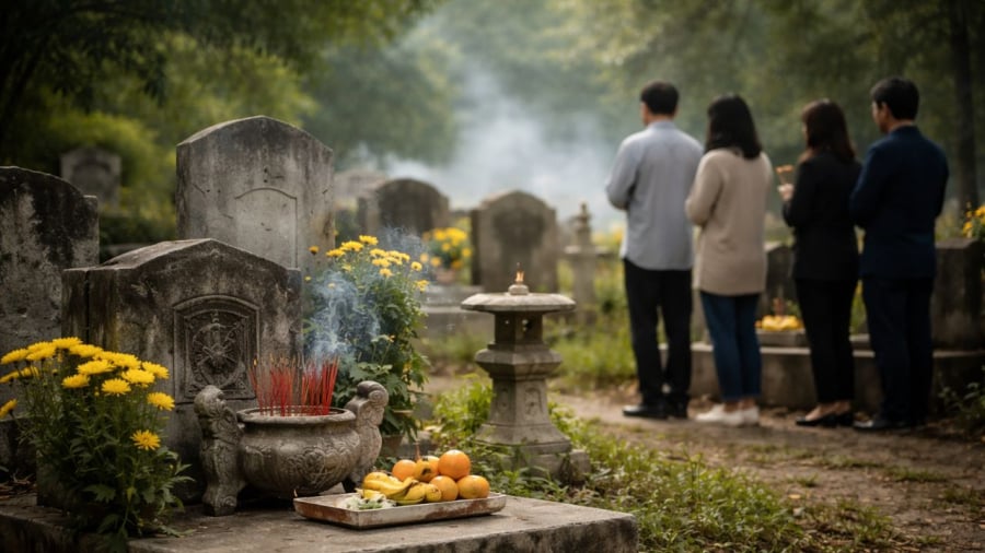 Nói lớn ở nơi nghĩa địa mồ mả dễ gây 