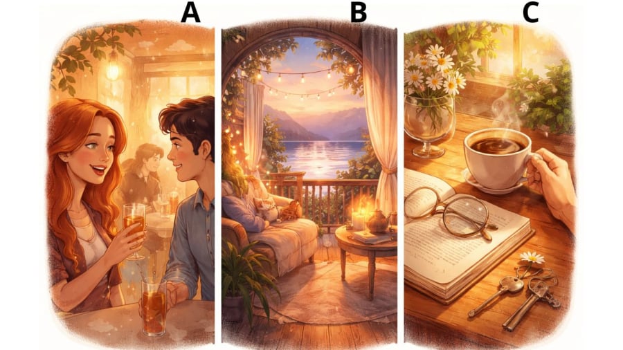 Bạn chú ý tới hình ảnh nào trong 3 hình ảnh này?