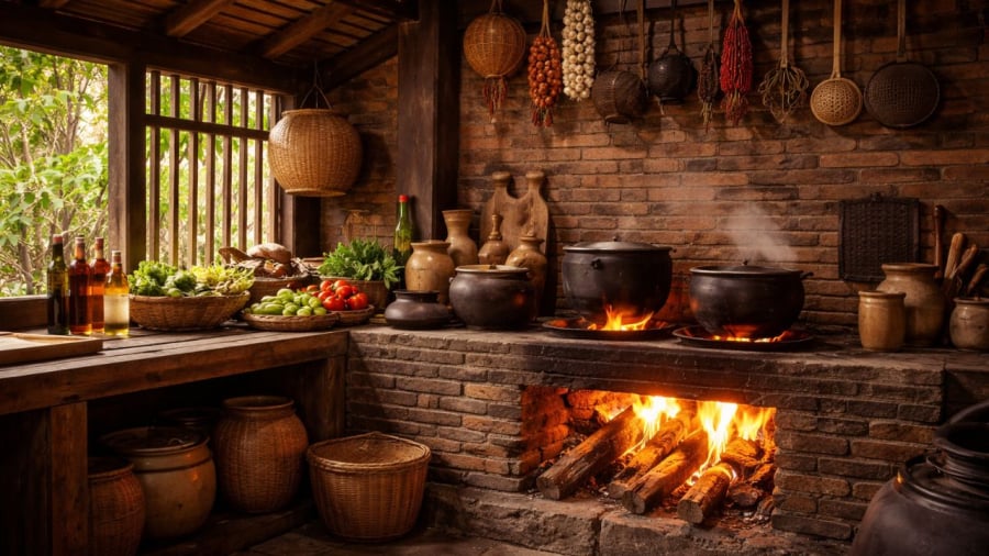 Bếp lạnh hay ấm thể hiện rõ nếp sinh hoạt của gia chủ