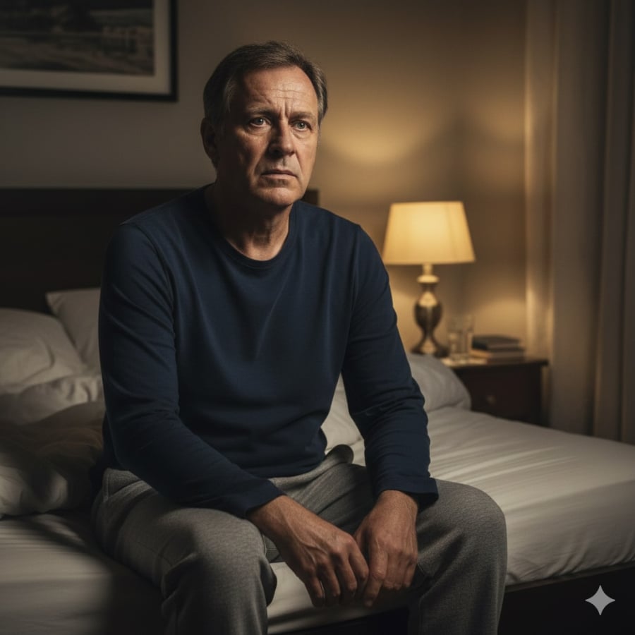 Tiểu đêm và rối loạn giấc ngủ kéo dài có thể ảnh hưởng đến sức khỏe tổng thể và tuổi thọ của nam giới trung niên.