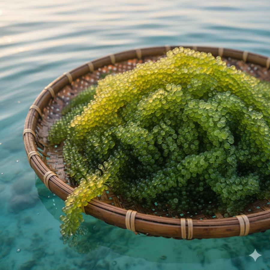 Từ lao động thủ công tỉ mỉ, “ngọc xanh” trở thành đặc sản gắn liền với sinh kế bền vững của làng biển.