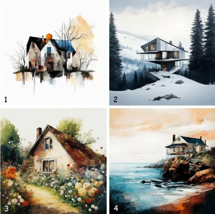 Hãy chọn 1 ngôi nhà nhé!