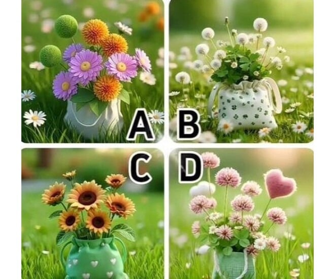 Hãy chọn 1 bình hoa nhé!