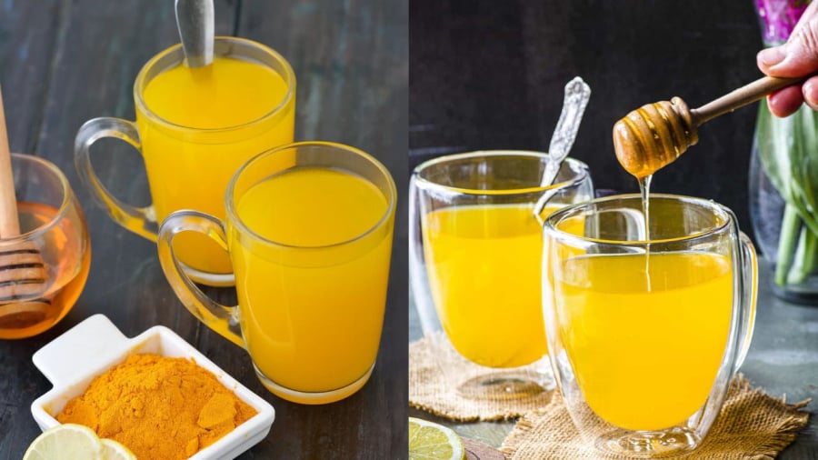 Bạn chỉ cần hòa tinh bột nghệ và mật ong với nước ấm là có ngay một loại đồ uống tốt cho sức khỏe.