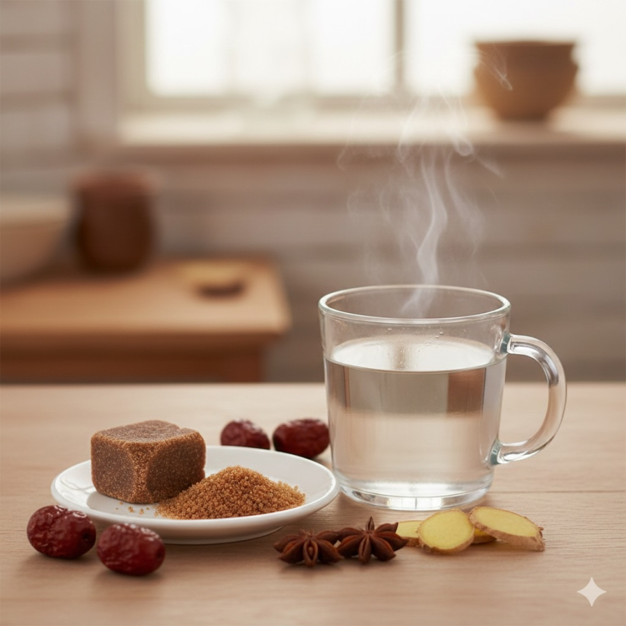 Đường nâu thường được phụ nữ sử dụng trong các thức uống ấm, giúp cơ thể dễ chịu và cân bằng hơn.