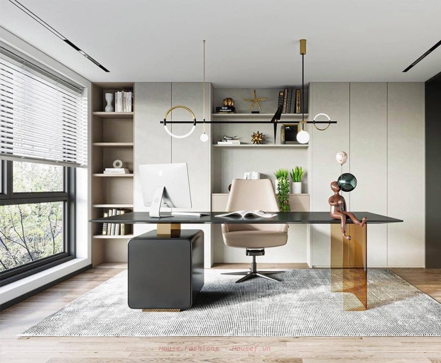 Ánh sáng tốt nhất cho phòng làm việc chính là ánh sáng trời. (Ảnh minh họa)