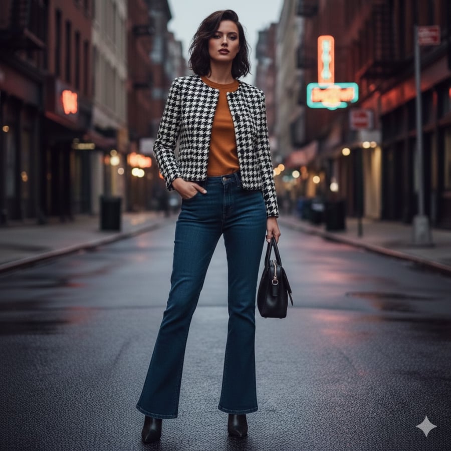 Giày mũi nhọn là “chìa khóa” giúp quần ống vẩy không bị dìm chiều cao.