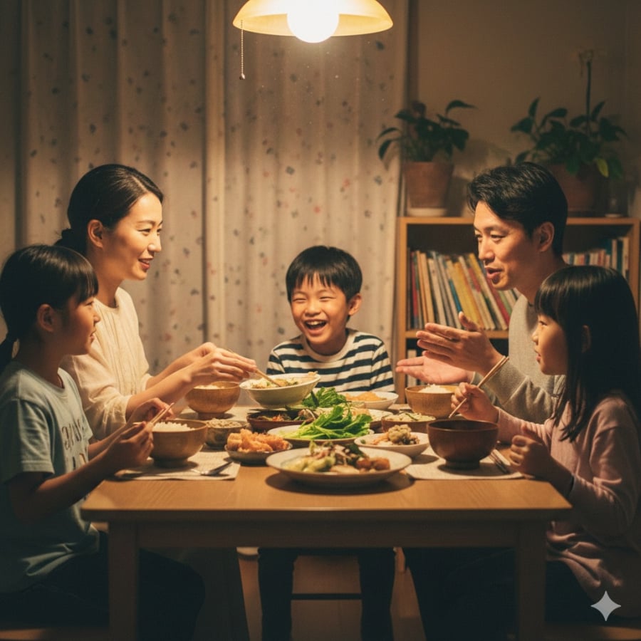 Những hình ảnh đời thường của gia đình cho thấy sự trân trọng kết nối và nền tảng EQ cao.