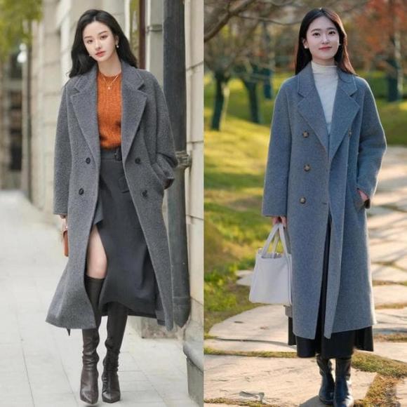 Ngay cả những người có chiều cao khiêm tốn cũng có thể “ăn gian” chiều cao bằng cách chọn váy cạp cao hoặc phối áo khoác và váy cùng tông màu.