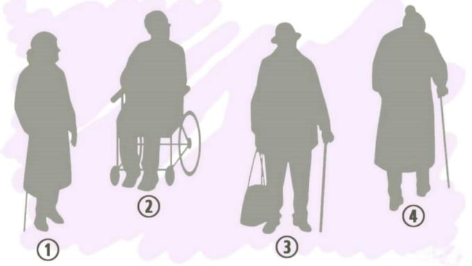 Hãy chọn 1 bóng người cao tuổi giống bạn nhé!