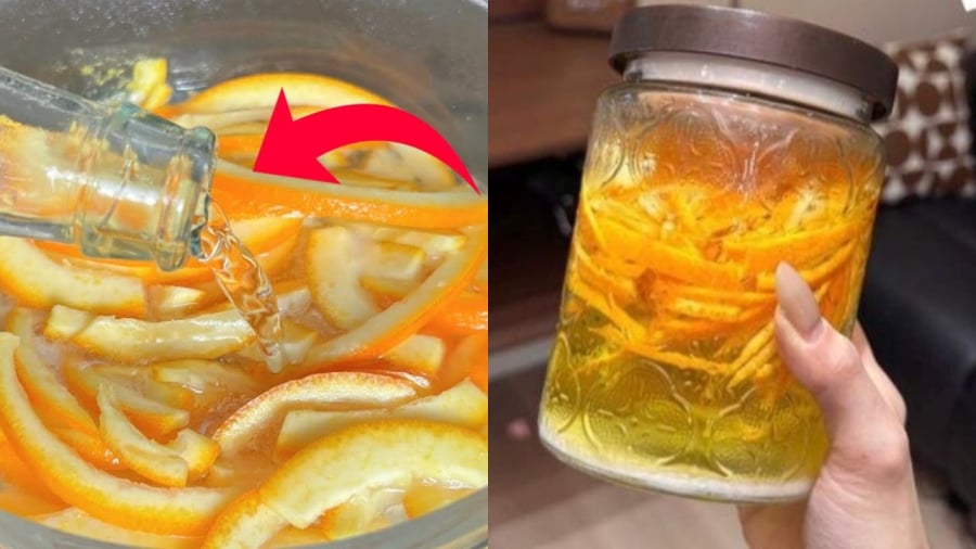 Vỏ cam ngâm giấm có thể tạo ra một loại dung dịch đặc biệt, có nhiều công dụng trong cuộc sống.