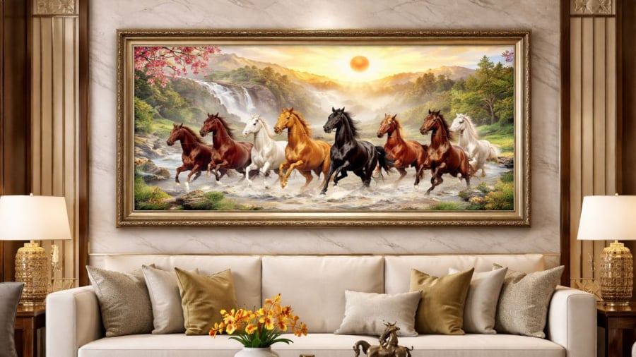 Tranh Mã đáo thành công giàu ý nghĩa nhưng cần chú ý khi treo theo đúng phong thuỷ