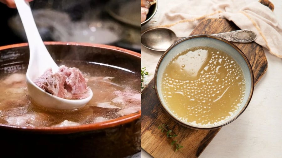 JKhi ninh xương, để có phần nước dùng trong, vị ngọt thanh, bạn nên cho muối vào sau, khi món ăn đã gần hoàn thành.