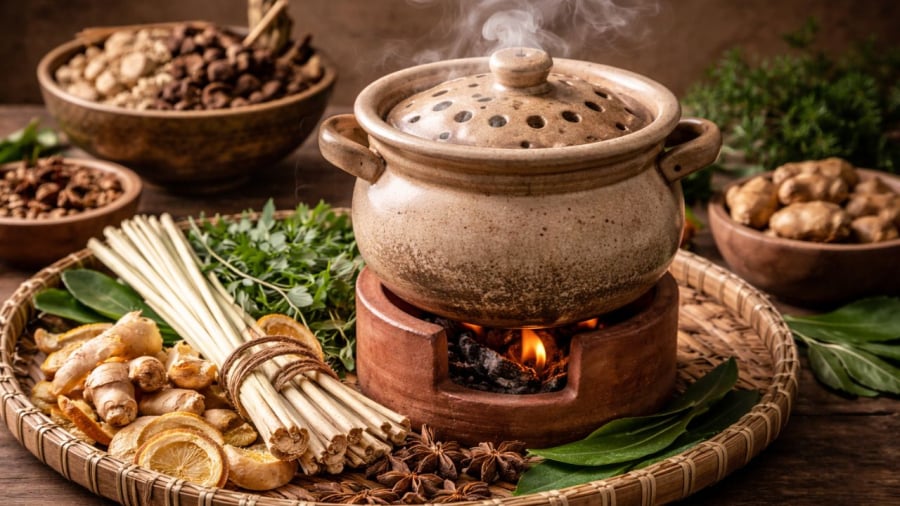 Hương thơm thảo mộc giúp ngôi nhà được thanh tẩy, xua tà khí