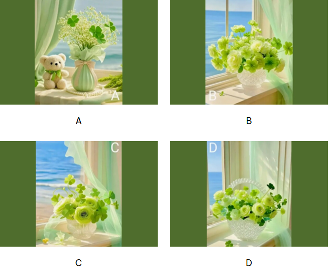 Hãy chọn 1 bình hoa nhé!