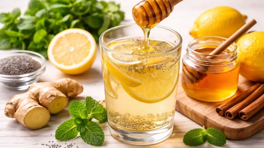Thời điểm uống mật ong chanh giúp tăng hiệu quả